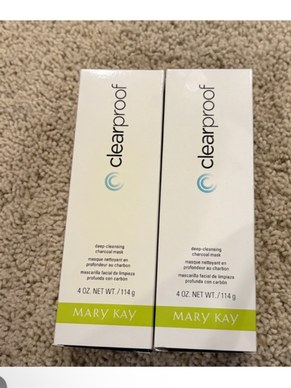 2 Mary Kay Clearproof deep cleansing charcoal mask